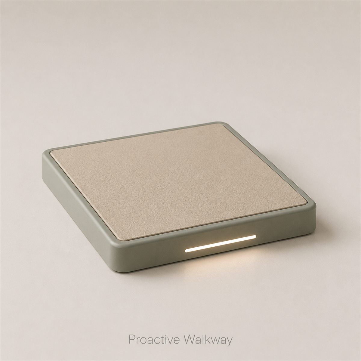 The Proactive Walkway tile with warm guidance lighting